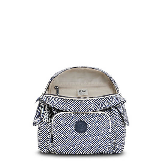 Kipling City Pack Mini Printed Rygsække Hvide | DK 1494SG